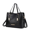 Black •	Crocodile-embossed vegan leather  MKF Collection Aurelia Tote Bag by Mia K.