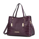 Purple •	Crocodile-embossed vegan leather  MKF Collection Aurelia Tote Bag by Mia K.