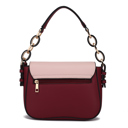 Coffee Cognac Color block MKF Collection Fantasia Solid Crossbody Bag by Mia K.