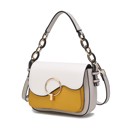 Light Gray Mustard Color Block MKF Collection Fantasia Solid Crossbody Bag by Mia K.