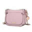 Pink Solid MKF Collection Raelynn Vegan Leather Shoulder Bag by Mia K.