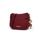Red Solid MKF Collection Raelynn Vegan Leather Shoulder Bag by Mia K.