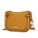 Yellow Solid MKF Collection Raelynn Vegan Leather Shoulder Bag by Mia K.