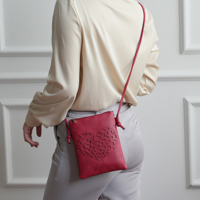 MKF Collection Heartly Crossbody Bag by Mia K.