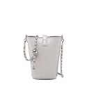 Light Gray Gray MKF Collection Evelina Mini Bucket Bag