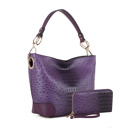 Womens Violet Wandy Shoulder Bag and Wallet Set