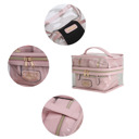 Light Blue MKF Collection Emma Cosmetic Case and Set by Mia K.