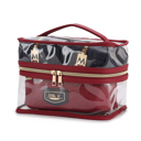 Navy Red MKF Collection Emma Cosmetic Case and Set by Mia K.