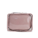 Pink Charcoal Gray MKF Collection Emma Cosmetic Case and Set by Mia K.