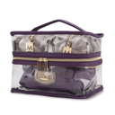 Pewter Purple MKF Collection Emma Cosmetic Case and Set by Mia K.