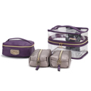 Pewter Purple MKF Collection Emma Cosmetic Case and Set by Mia K.