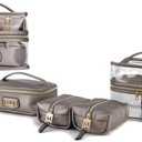 Pewter MKF Collection Emma Cosmetic Case and Set by Mia K.