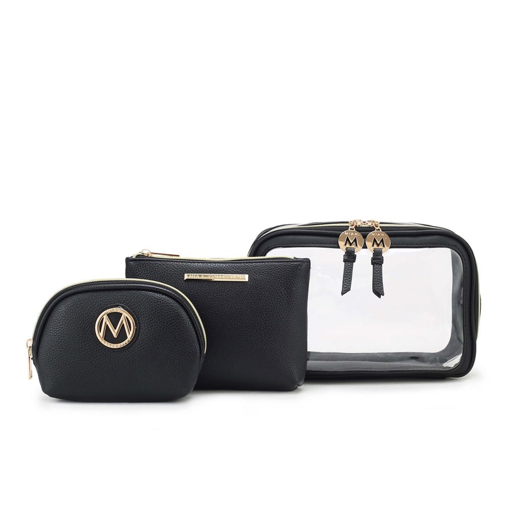 MKF Collection Laura Cosmetic Case and Set by Mia K