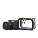 Black MKF Collection Laura Cosmetic Case and Set by Mia K