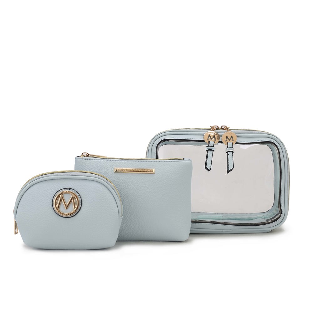 MKF Collection Laura Cosmetic Case and Set by Mia K