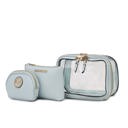 Blue MKF Collection Laura Cosmetic Case and Set by Mia K