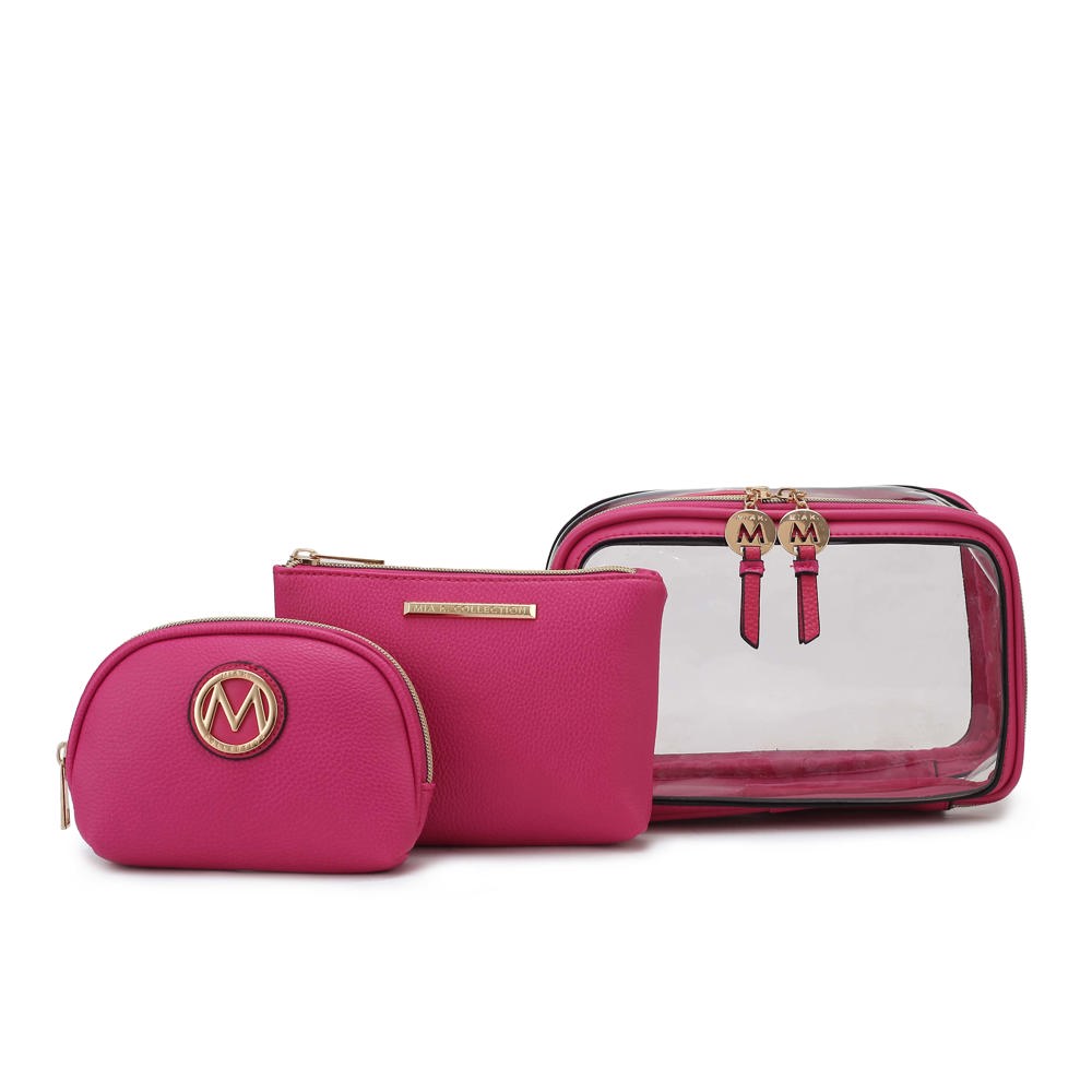 MKF Collection Laura Cosmetic Case and Set by Mia K