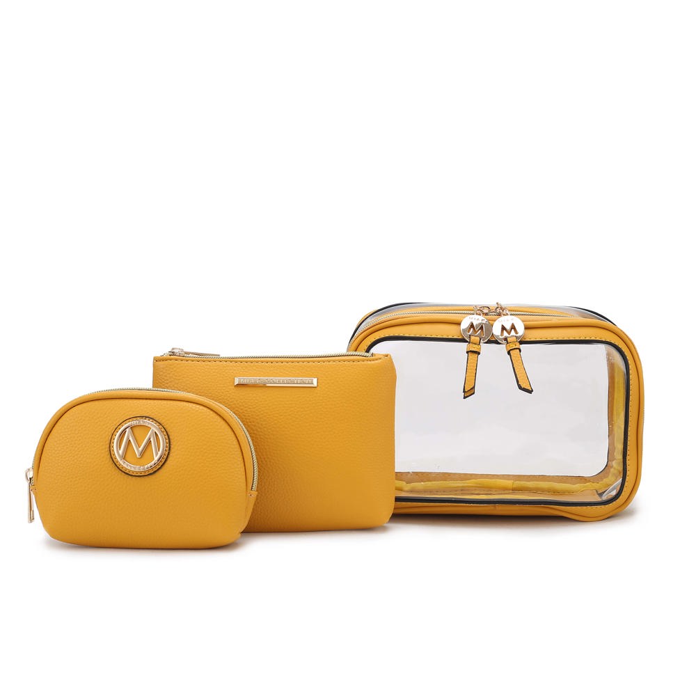 MKF Collection Laura Cosmetic Case and Set by Mia K