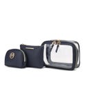 Navy MKF Collection Laura Cosmetic Case and Set by Mia K