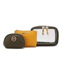 Oiive Mustard MKF Collection Laura Cosmetic Case and Set by Mia K