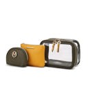 Oiive Mustard MKF Collection Laura Cosmetic Case and Set by Mia K