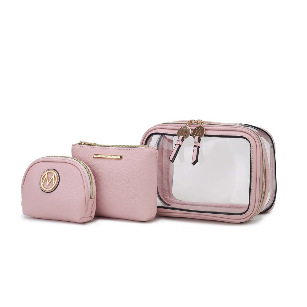 MKF Collection Laura Cosmetic Case and Set by Mia K