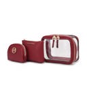 Red MKF Collection Laura Cosmetic Case and Set by Mia K