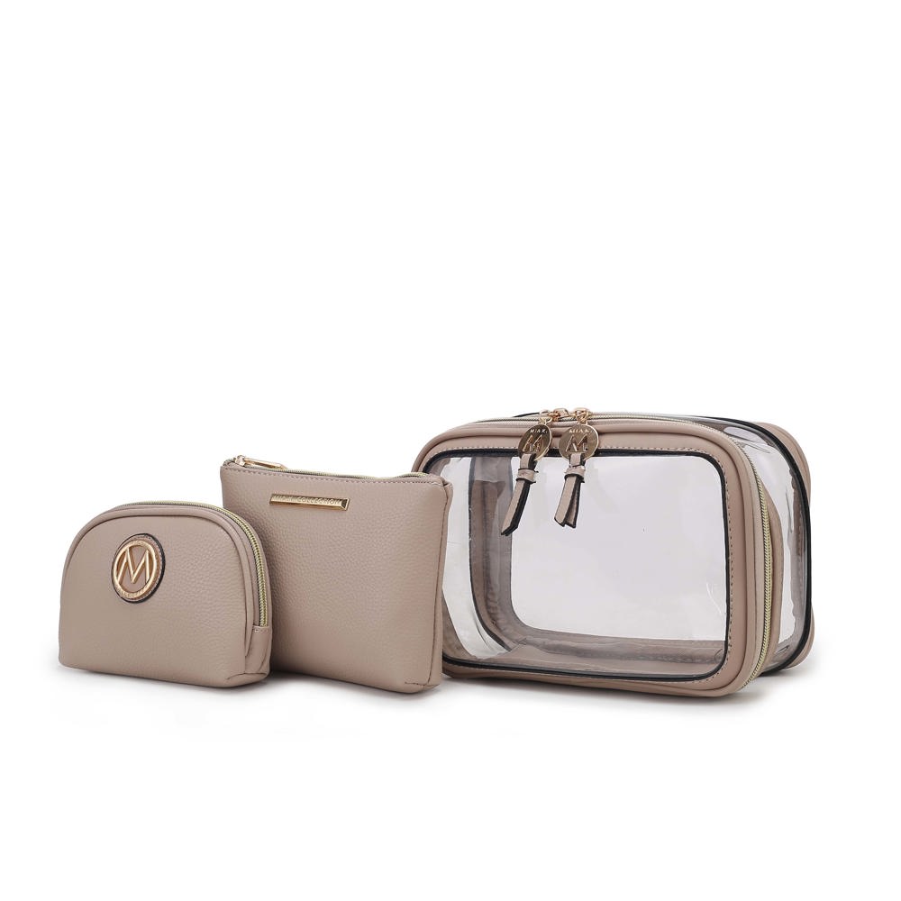 MKF Collection Laura Cosmetic Case and Set by Mia K