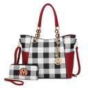 Womens Red MKF Collection Bonita Tote Bag and Wallet Set By Mia K.