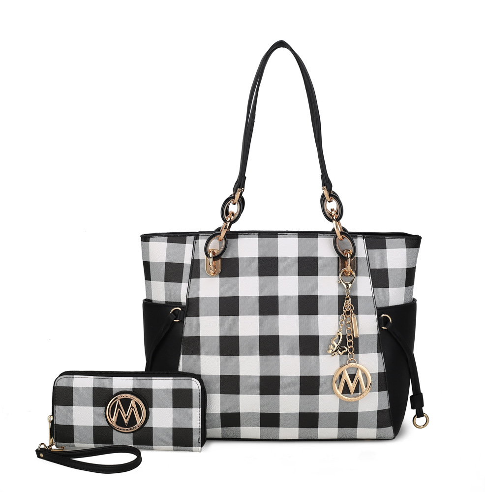 MKF Collection Yale Tote Bag with Wallet Set 