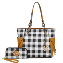  MKF Collection Yale Tote Bag with Wallet Set 