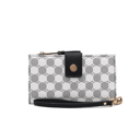 Black Printed MKF Collection Solene Monogram Wristlet