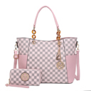 Pink Printed MKF Collection Merlina Tote Bag and Wallet Set By Mia K.