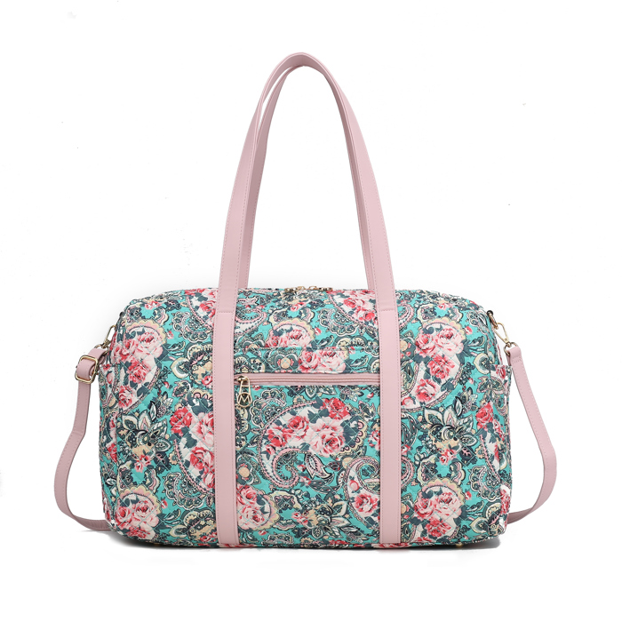 MKF Collection Khelani Cotton Botanical Duffle Bag by Mia K.