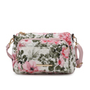 White Botanical MKF Collection Rosalie Quilted Cotton Shoulder Bag by Mia K.