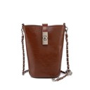 Cognac Brown Brown MKF Collection Evelina Mini Bucket Bag