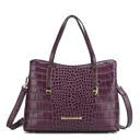 Purple •	Crocodile-embossed vegan leather  MKF Collection Aurelia Tote Bag by Mia K.