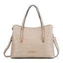 Taupe •	Crocodile-embossed vegan leather  MKF Collection Aurelia Tote Bag by Mia K.