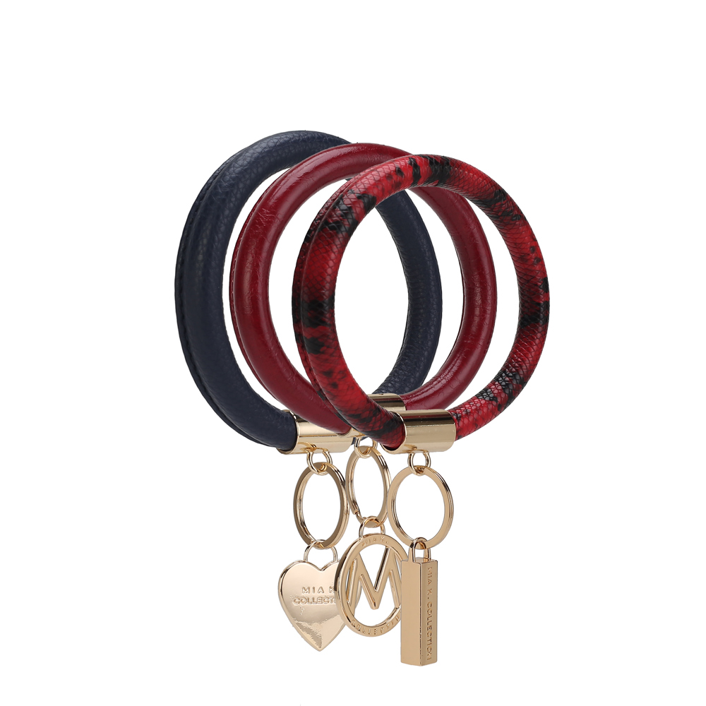 MKF Collection Jasmine Bangle Bracelet Keyring Set