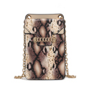 Beige Snake Skin MKF Collection Yael Faux Snake Phone Crossbody by Mia K