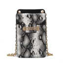 Black Snake Skin MKF Collection Yael Faux Snake Phone Crossbody by Mia K