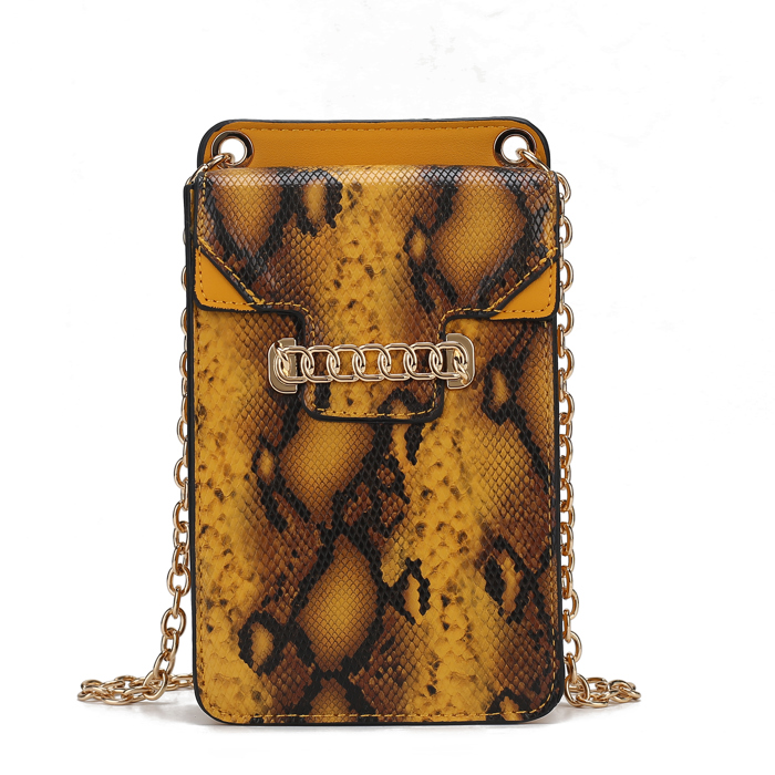 MKF Collection Yael Faux Snake Phone Crossbody by Mia K