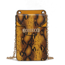 Mustard Snake Skin MKF Collection Yael Faux Snake Phone Crossbody by Mia K