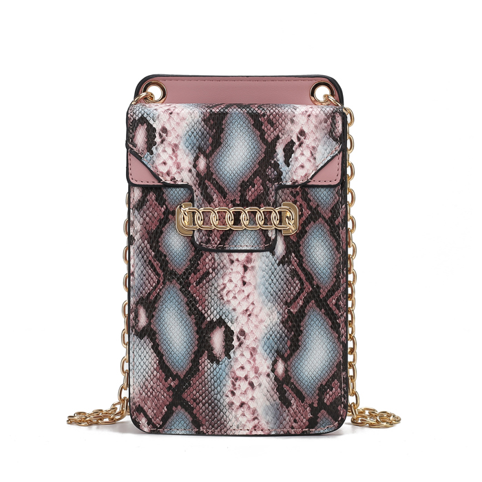 MKF Collection Yael Faux Snake Phone Crossbody by Mia K