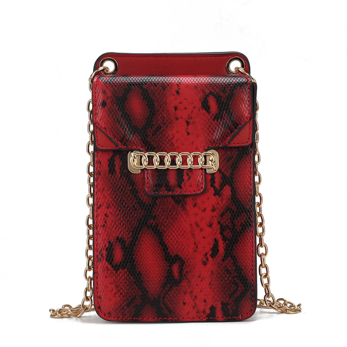 MKF Collection Yael Faux Snake Phone Crossbody by Mia K