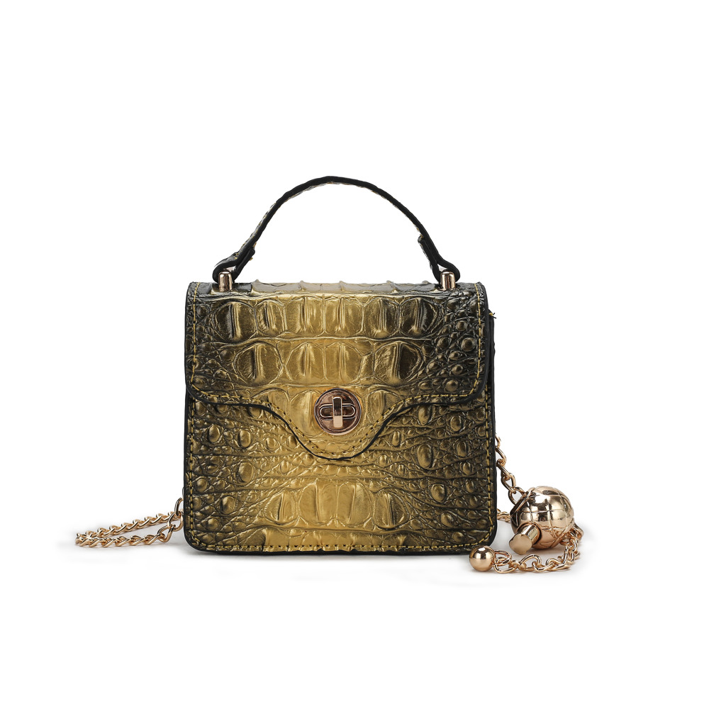 MKF Collection Luxe Croc Embossed Mini Satchel 