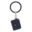 Navy Blue MKF Collection Jordyn Bracelet Keychain with a Credit Card Holder