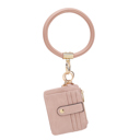 Pink Pink MKF Collection Jordyn Bracelet Keychain with a Credit Card Holder