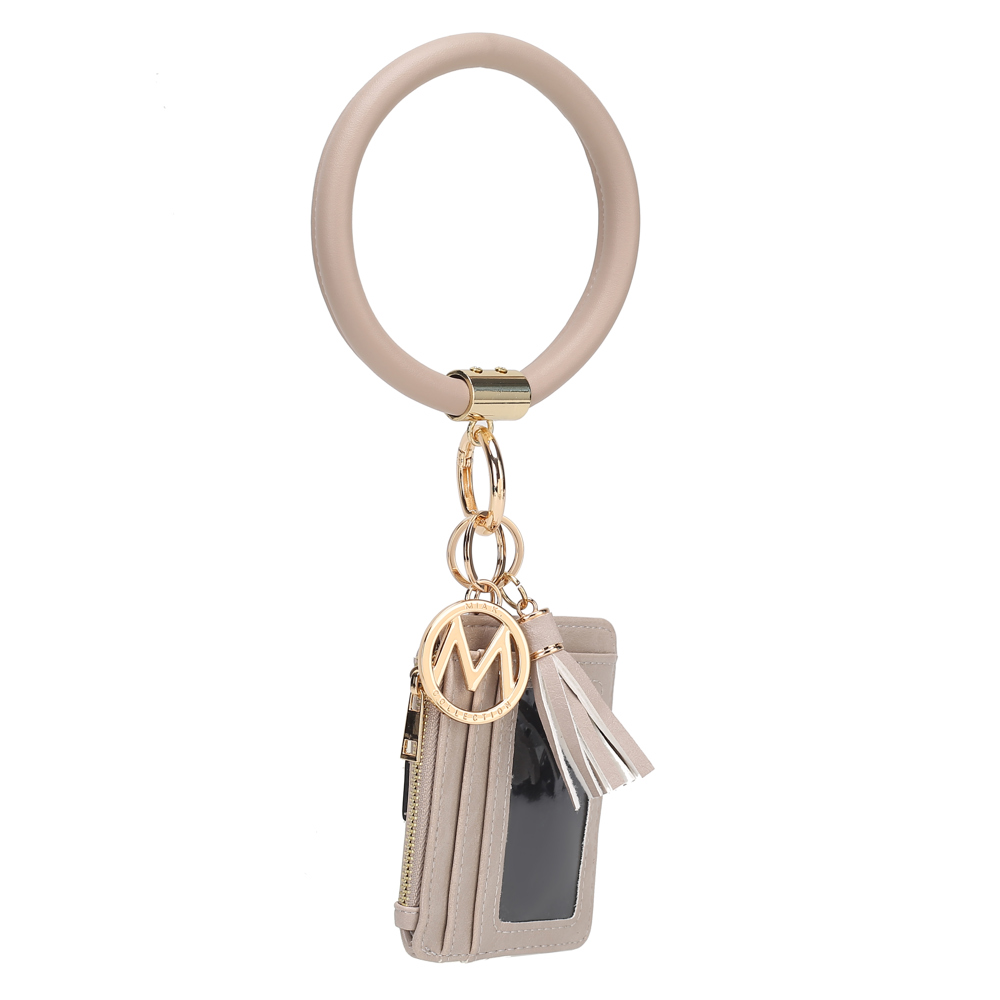 MKF Collection Jordyn Bracelet Keychain with a Credit Card Holder