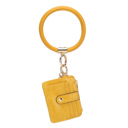 Yellow Yellow MKF Collection Jordyn Bracelet Keychain with a Credit Card Holder